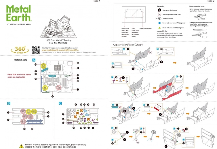 Sastavljanje bez ljepila, korak po korak