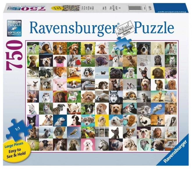 RAVENSBURGER Puzzle 99 preslatkih pasa XL 750 dijelova