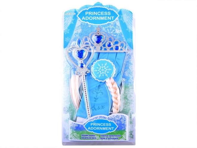 Bajkoviti princezin set Kruna od kose ZA3967 – Crvena