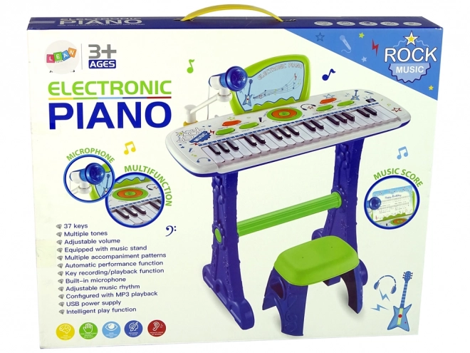 Električna klavirna klavijatura za djecu Blue USB note