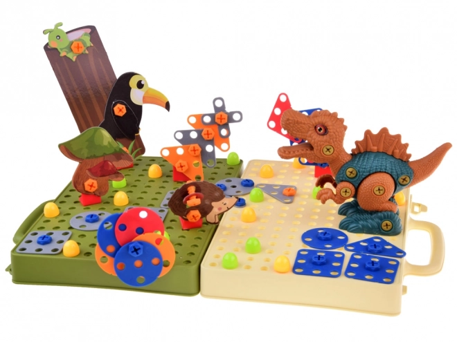 Set za sastavljanje Svijet dinosaura s bušilicom