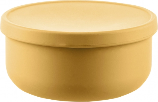Silikonska zdjelica s poklopcem, Mustard Yellow