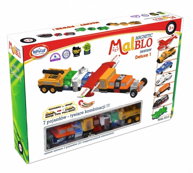 Malblo Magnetička vozila deluxe 1 set