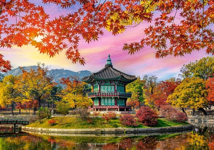 Puzzle Palača Gyeongbokgung, Južna Koreja 500 dijelova