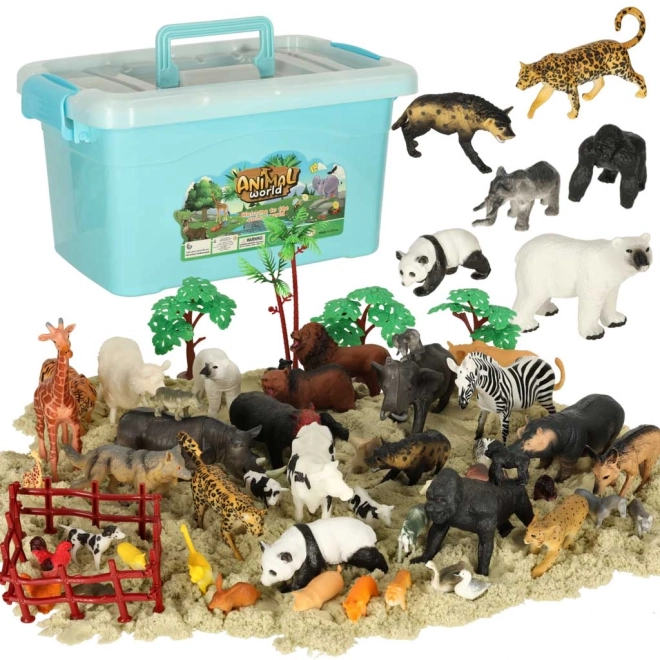 Zoo životinjske figure - 51 komada