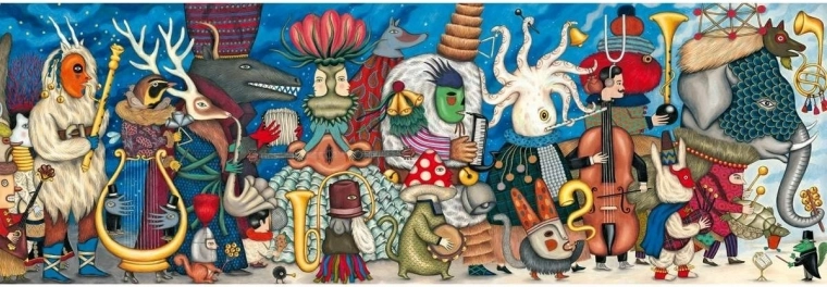 Panoramske puzzle Orkestar 500 dijelova DJECO