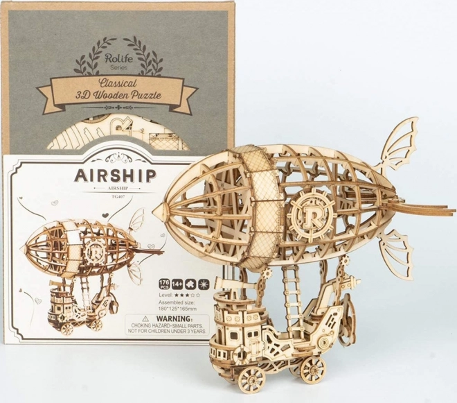 Zračno brod - 3D drvene puzzle