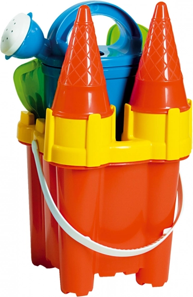 Androni set za pijesak – dvorac, visina 29 cm – Crvena
