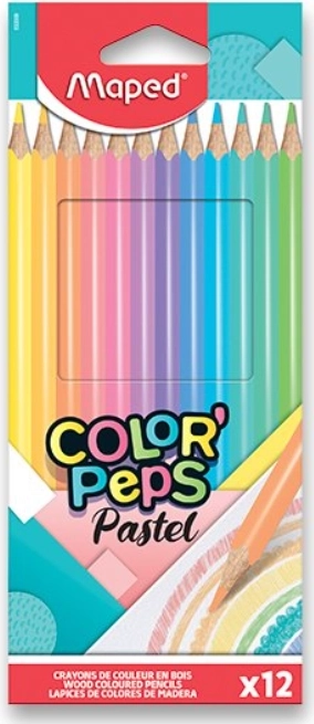 Drvene bojice MAPED Color'Peps Pastel 12 kom