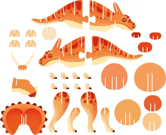 3D slagalica Triceratops od Janod