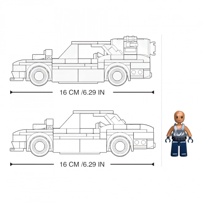 Sluban Model cigle M38-B1085 Ulično trkaće auto 2u1