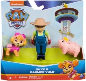 Set figurica Psići u ophodnji Skye i farmerica Yumi s praščićem