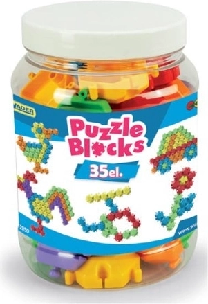 Puzzle građevna slagalica u staklenci 35 dijelova