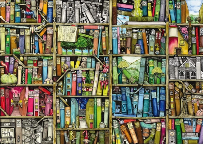 Ravensburger puzzle bizarna knjižnica 1000 dijelova