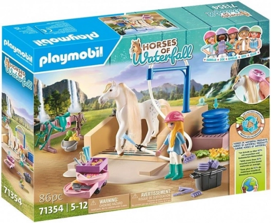 Playmobil Horses of Waterfall: Isabella i kobila Lioness s perilicom za konje
