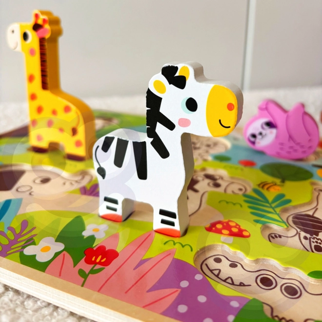 Drvene puzzle ZOO Safari za djecu
