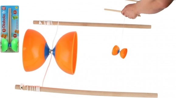 Diabolo veliko plast/drvo set u različitim bojama