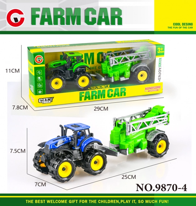 Traktor na kotur s prskalicom 25 cm
