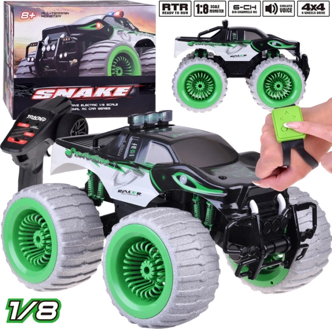 Ogromni RC auto Monster Snake 4x4 s glazbom, svjetlima i 360° driftom