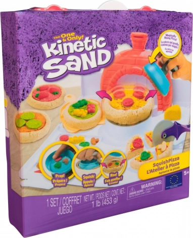 kinetic sand set za pizzu squishpizza – kreativni set s pećnicom i alatima