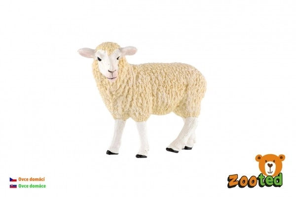 Plastična figurica domaće ovce 8cm