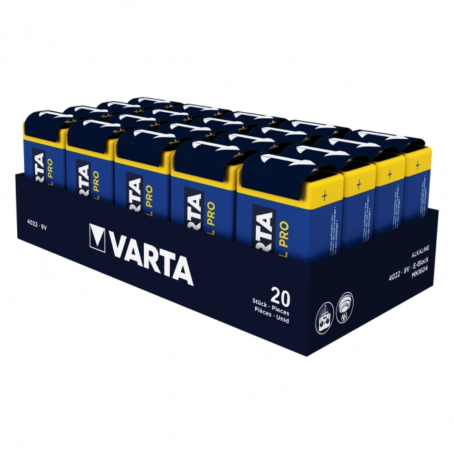 9V alkalijska baterija Varta Industrial Pro 6LR61 - 1 komad