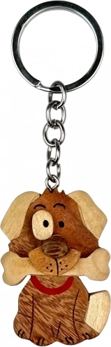 Drveni privjesak za ključeve Pas s kosti od 2Kids Toys