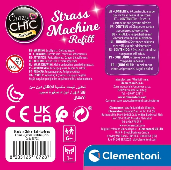 Clementoni Crazy Chic set zamjenskih kamenčića 90 kom