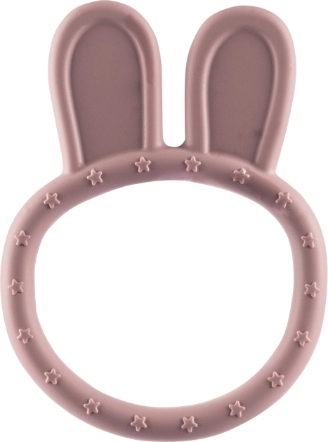 Silikonska grickalica Rabbit, stara ružičasta