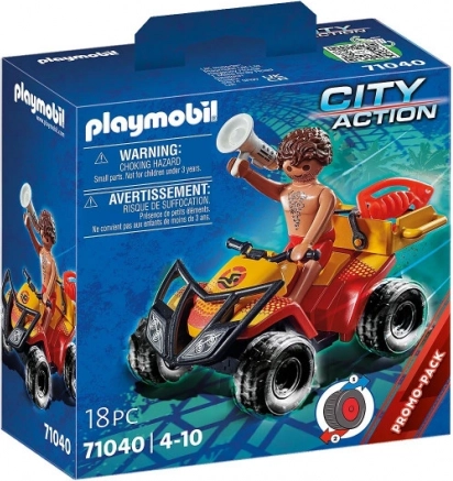Playmobil City Action – spasilački četverocikl s figuricom i pull-back motorom