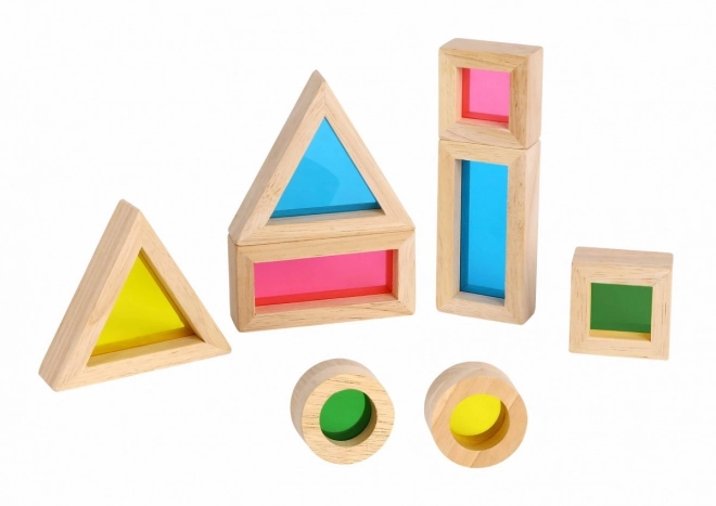 Drvene šarene zrcalne kocke TOOKY TOY