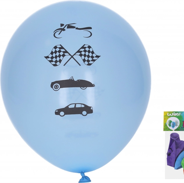 Nafukavajući baloni 30 cm Auta – set 5 kom