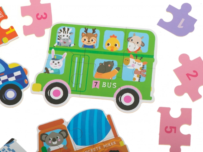 Puzzle u limenoj kutiji - autići