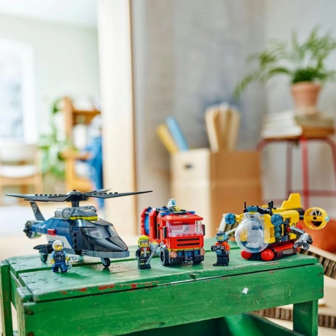 LEGO® City 60462 Remix: Helikopter, vatrogasno vozilo i podmornica