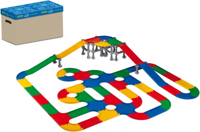 Mostovi i ceste 3D plastični građevni set u kutiji 58 × 39 cm