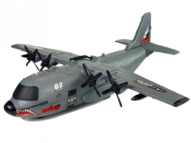 Vojni veliki avionski set 87 cm sa zvukovima Svjetlosni Vojni dodaci