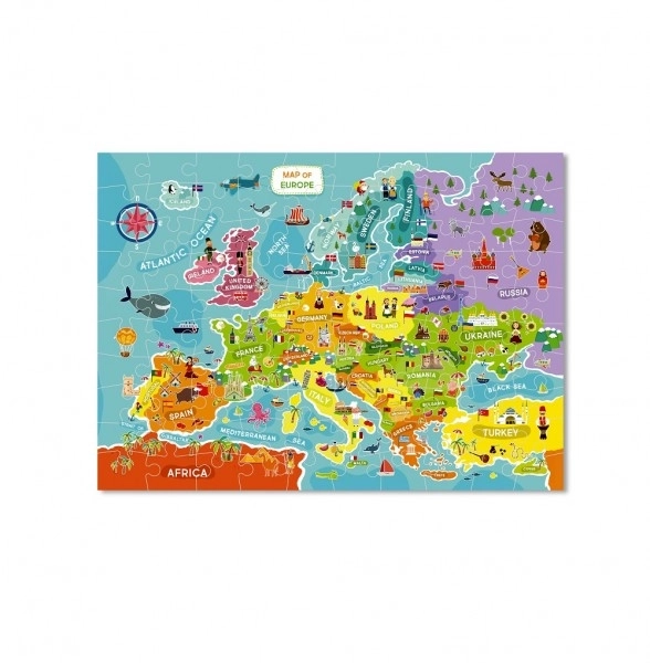 Puzzle Karta Europe - 100 komada
