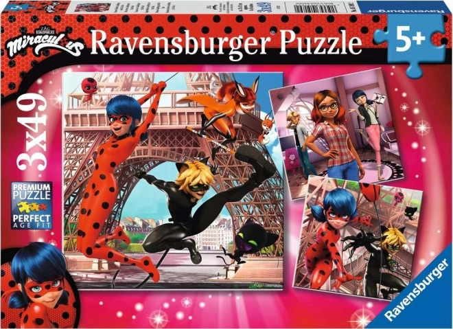 Dječje puzzle RAVENSBURGER MIRACULOUS 3×49 dijelova