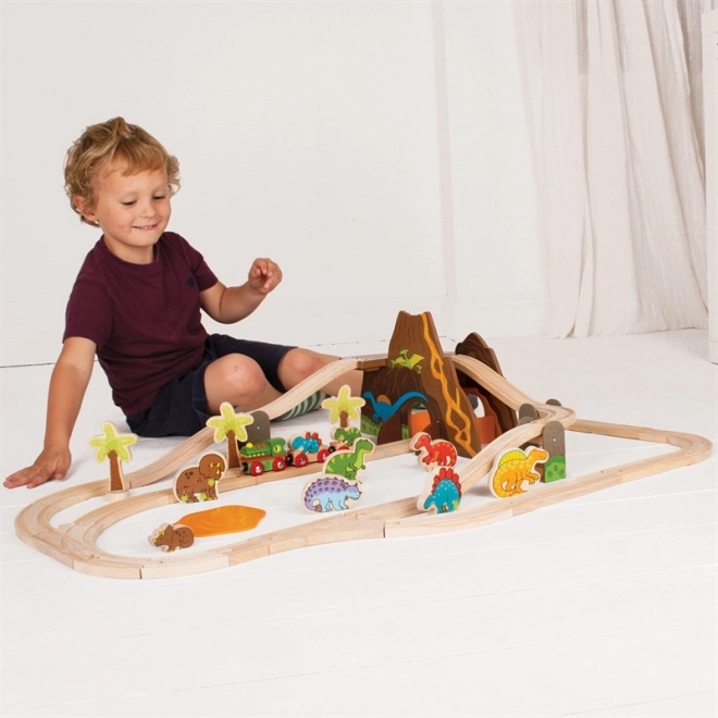 Bigjigs Rail Drvena vlakodraha dinosauri