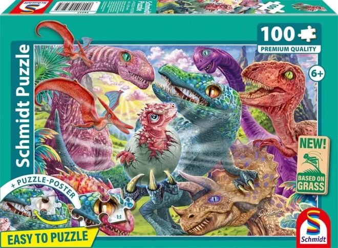 Puzzle mali dinosaur 100 dijelova