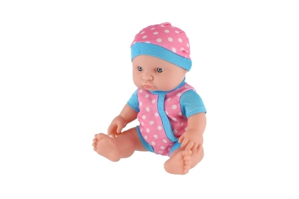 Beba/čvrsto tijelo plastika 25 cm na baterije sa zvukom 3 vrste u plastičnoj vrećici 13x28x7cm