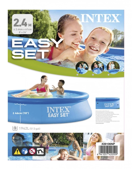 Napuhujući bazen Intex Easy Set 244x61 cm