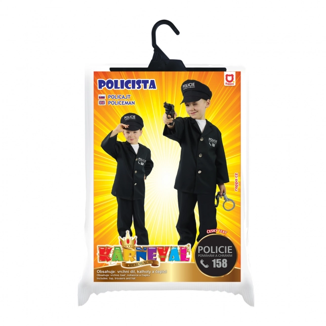 Dječji kostim policajac s kapom - češka tisk (S)