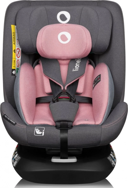 Dječja rotirajuća autosjedalica Lionelo Bastiaan i-Size Pink Rose