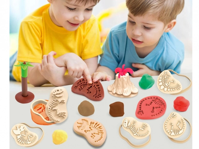 Set od plastelina dinosaurusi