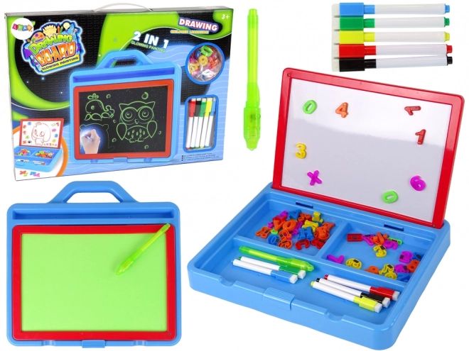 Magnetska ploča za crtanje Glowing Paint 2u1