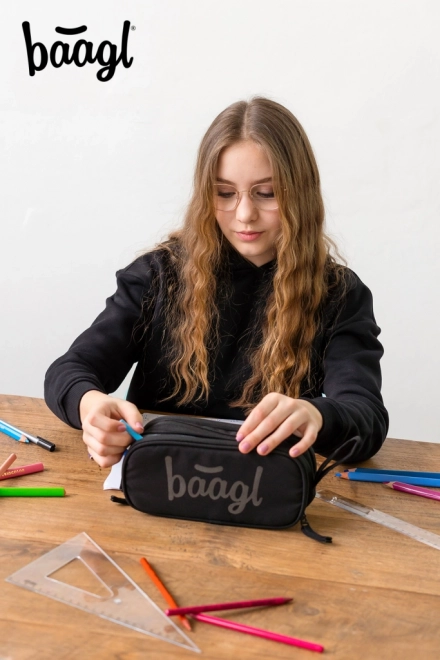 Studentska pernica Baagl Black