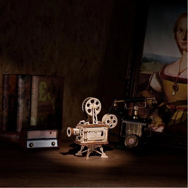 RoboTime 3D drvene mehaničke puzzle Filmski projektor