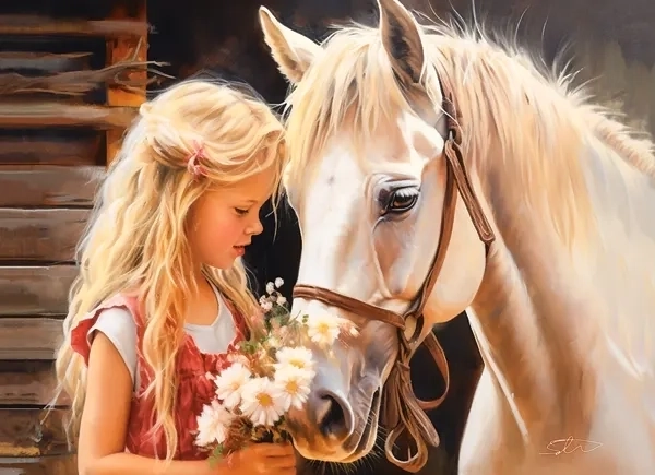Puzzle Moj prijatelj konj 200 dijelova CASTORLAND