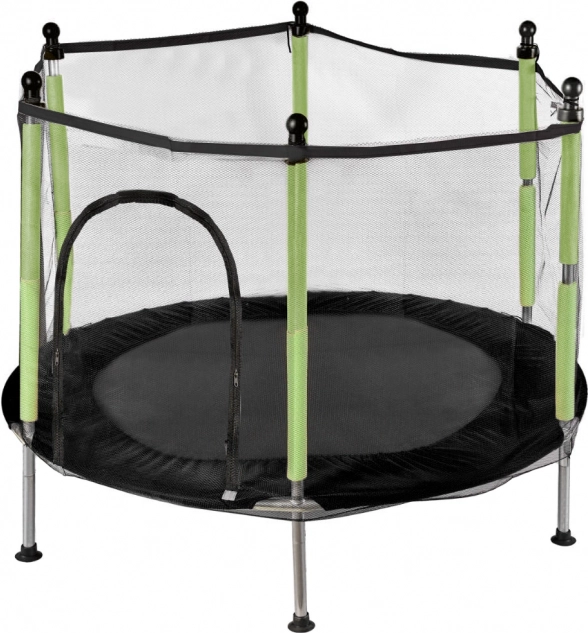vrtna trampolina za djecu sa mrežom zelena 140 cm